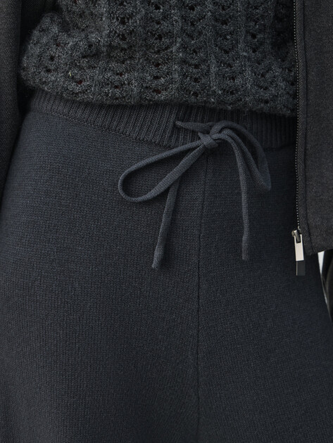 Женские широкие брюки  MAISON DAVID, Артикул FL8775, антрацитовый | 4615369. Ракурс 3