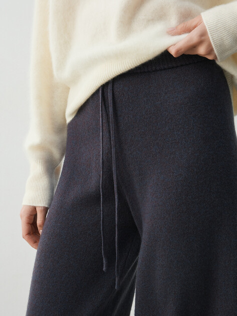 Женские широкие брюки  MAISON DAVID, Артикул FL8775, серо-синий | 4615376. Ракурс 3