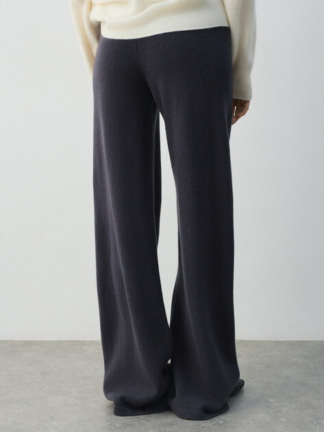 Женские широкие брюки  MAISON DAVID, Артикул FL8775, серо-синий | 4615376. Ракурс 4