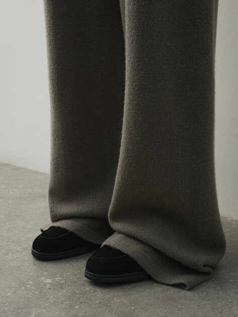 Женские широкие брюки  MAISON DAVID, Артикул FL8775, коричнево-серый | 4615424. Ракурс 3