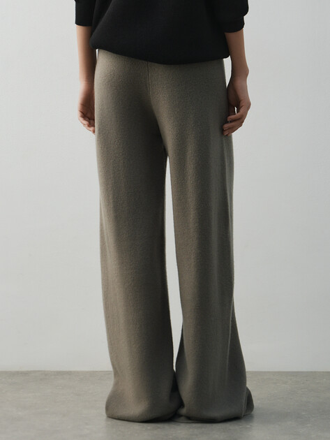 Женские широкие брюки  MAISON DAVID, Артикул FL8775, коричнево-серый | 4615424. Ракурс 4
