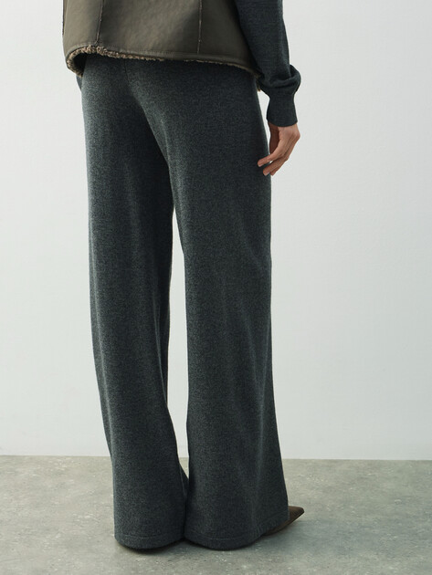 Женские широкие брюки  MAISON DAVID, Артикул 2024-162, темно-серый | 4615645. Ракурс 4
