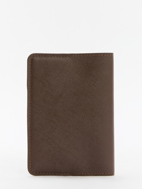 Обложка для паспорта MAISON DAVID, Артикул DAFNA, темно-коричневый | 4621367. Ракурс 2