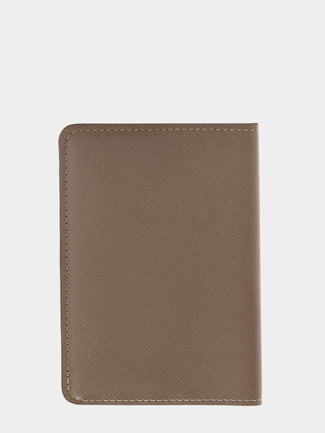 Обложка для паспорта MAISON DAVID, Артикул DAFNA, серо-коричневый | 4621383. Ракурс 2