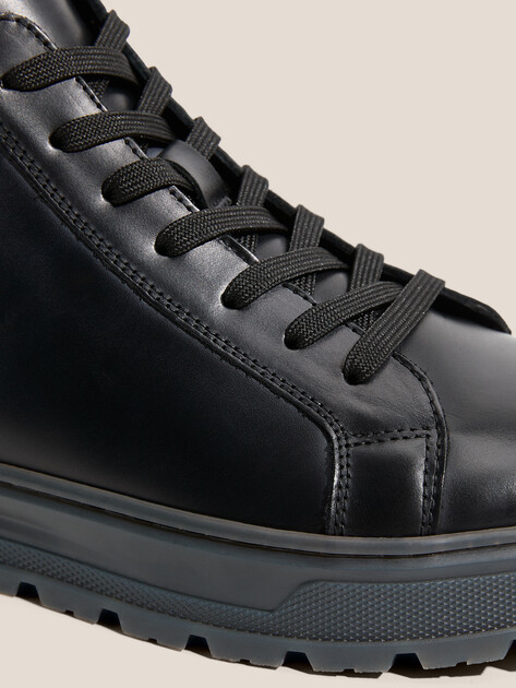 Мужские высокие кеды MAISON DAVID, Артикул TMH3545F-2, антрацитовый | 4621522. Ракурс 3