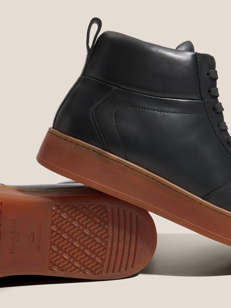 Мужские высокие кеды MAISON DAVID, Артикул TMH3151F-8, черный | 4621807. Ракурс 3