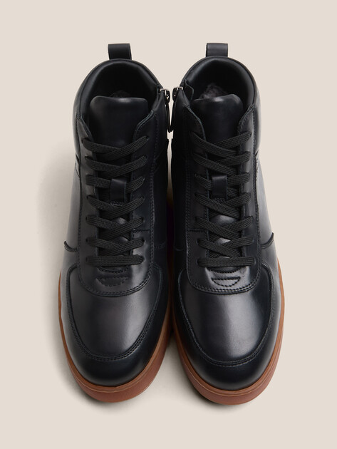 Мужские высокие кеды MAISON DAVID, Артикул TMH3151F-8, черный | 4621807. Ракурс 4