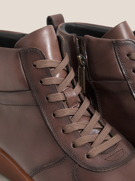 Мужские высокие кеды MAISON DAVID, Артикул TMH3151F-8, коричневый | 4621847. Ракурс 3