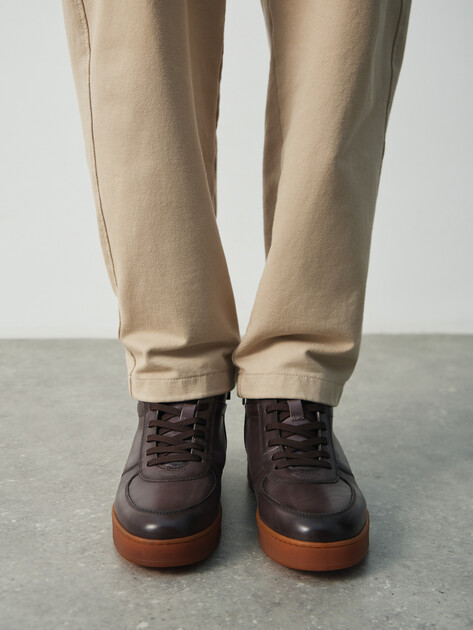 Мужские высокие кеды MAISON DAVID, Артикул TMH3151F-8, коричневый | 4621855. Ракурс 6 Мужские высокие кеды MAISON DAVID, Артикул TMH3151F-8, коричневый | 4621855. Ракурс 6