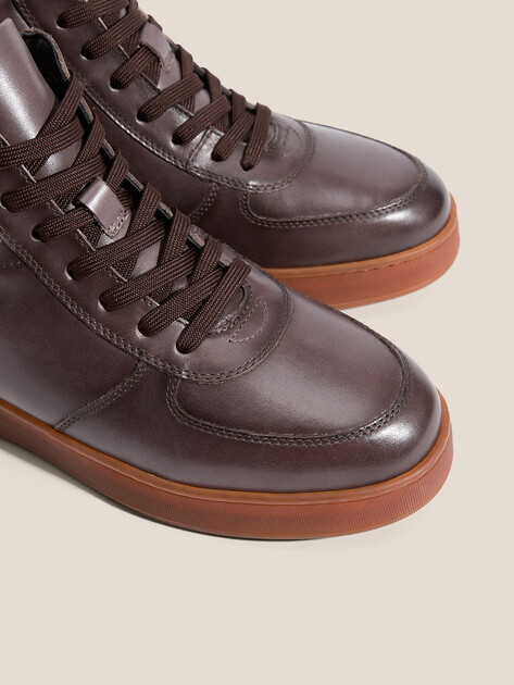 Мужские высокие кеды MAISON DAVID, Артикул TMH3151F-8, коричневый | 4621855. Ракурс 3 Мужские высокие кеды MAISON DAVID, Артикул TMH3151F-8, коричневый | 4621855. Ракурс 3