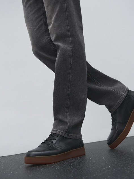 Мужские высокие кеды MAISON DAVID, Артикул TMH3151F-8, антрацитовый | 4621863. Ракурс 6