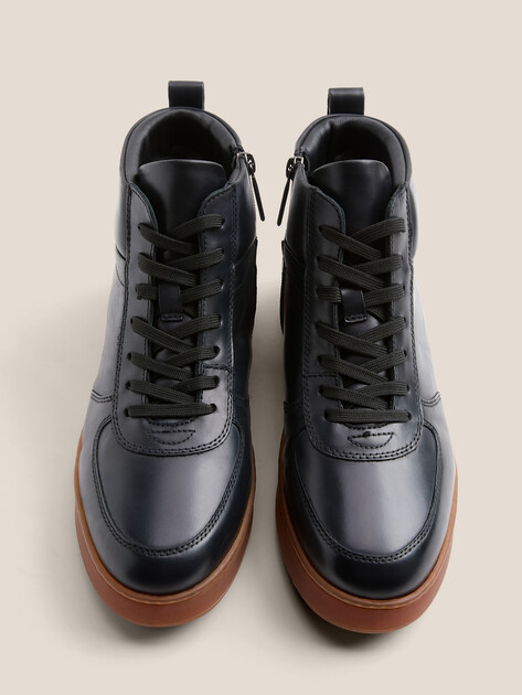 Мужские высокие кеды MAISON DAVID, Артикул TMH3151F-8, антрацитовый | 4621871. Ракурс 4