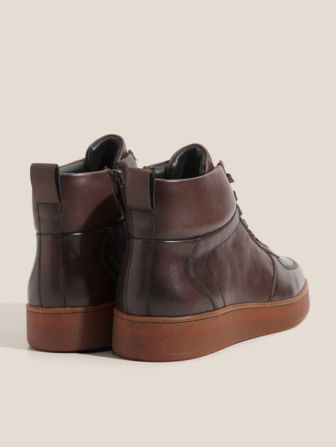Мужские высокие кеды MAISON DAVID, Артикул TMH3151F-8, темно-коричневый | 4621879. Ракурс 5