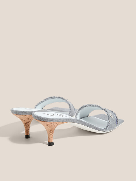 Мюли из денима VICINI SHANGAY 50, Артикул C500003, серый | 4622339. Ракурс 5 Мюли из денима VICINI SHANGAY 50, Артикул C500003, серый | 4622339. Ракурс 5