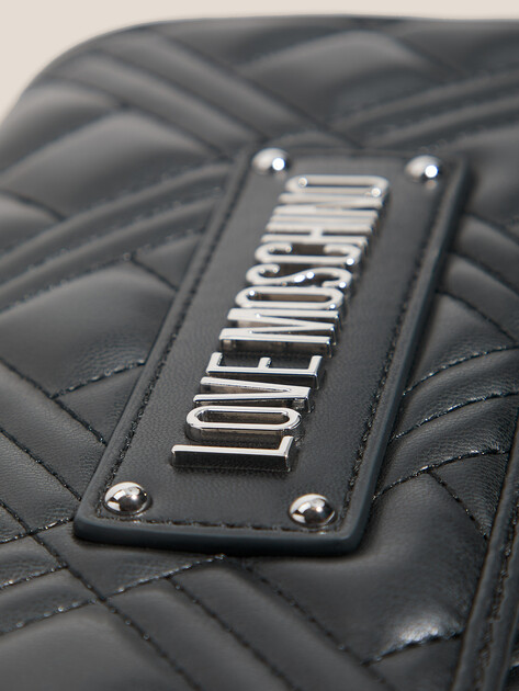 Женская сумка  LOVE MOSCHINO QUILTED BAG, Артикул JC4109PP FW25, черный | 4623859. Ракурс 2