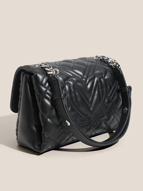 Женская сумка  LOVE MOSCHINO QUILTED BAG, Артикул JC4109PP FW25, черный | 4623859. Ракурс 3