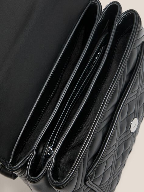Женская сумка  LOVE MOSCHINO QUILTED BAG, Артикул JC4109PP FW25, черный | 4623859. Ракурс 4