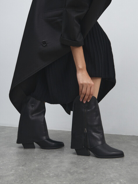 Высокие казаки TENDANCE, Артикул CLF949K-07, черный | 4624608. Ракурс 6