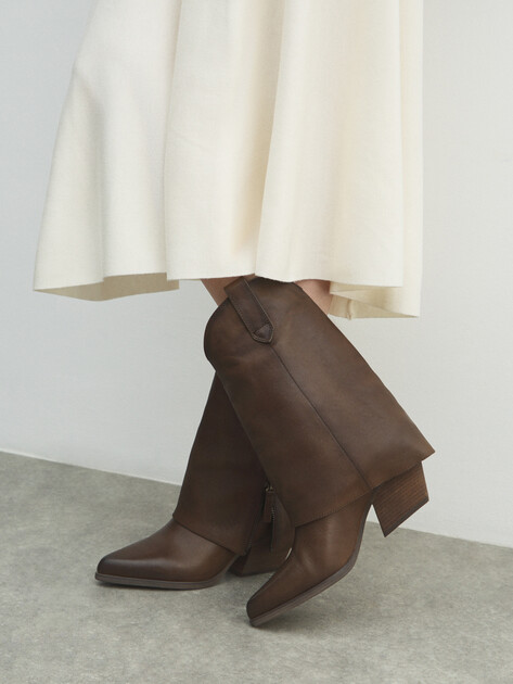 Высокие казаки TENDANCE, Артикул CLF949K-07, хаки | 4624624. Ракурс 6