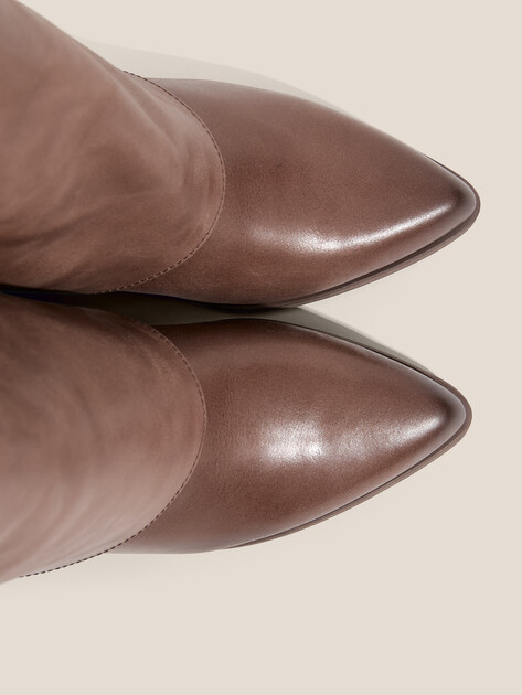 Высокие казаки TENDANCE, Артикул CLF949K-07, серо-коричневый | 4624680. Ракурс 3