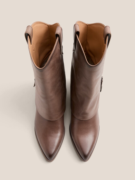 Высокие казаки TENDANCE, Артикул CLF949K-07, серо-коричневый | 4624680. Ракурс 4