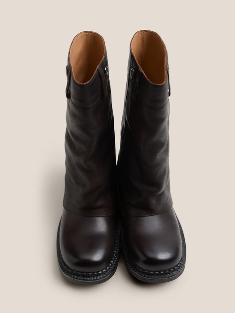 Женские полусапоги TENDANCE, Артикул CLF965K-03, темно-коричневый | 4624940. Ракурс 4