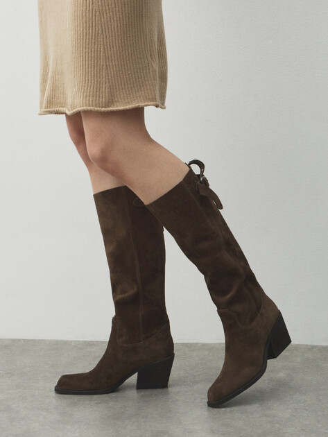 Высокие казаки TENDANCE, Артикул CLF973K-01, зеленовато-коричневый | 4625272. Ракурс 6