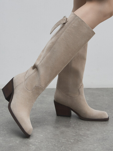 Высокие казаки TENDANCE, Артикул CLF973K-01, бежево-серый | 4625288. Ракурс 6 Высокие казаки TENDANCE, Артикул CLF973K-01, бежево-серый | 4625288. Ракурс 6