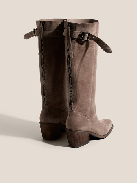 Высокие казаки TENDANCE, Артикул CLF973K-01, пыльно-коричневый | 4625296. Ракурс 5