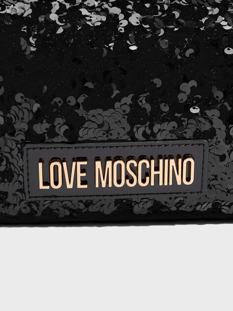 Женская сумка  LOVE MOSCHINO BLING_BLING, Артикул JC4149PP FW25, черный | 4625860. Ракурс 2