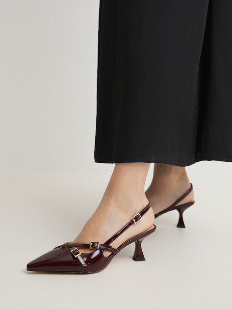Женские туфли с открытой пяткой (слингбэк) TENDANCE, Артикул RL799-8, винный | 4626786. Ракурс 2 Женские туфли с открытой пяткой (слингбэк) TENDANCE, Артикул RL799-8, винный | 4626786. Ракурс 2