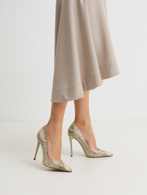 Женские туфли TENDANCE, Артикул RL681A-1, змеиный принт | 4628042. Ракурс 2