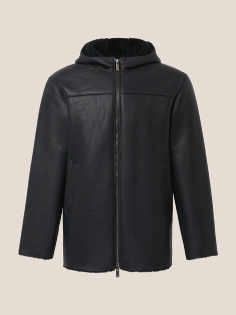 Мужская дубленка  MAISON DAVID, Артикул RV-M3A-D, ночной синий | 4630371. Ракурс 7