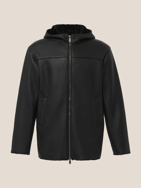 Мужская дубленка  MAISON DAVID, Артикул RV-M3A-D, черный | 4630406. Ракурс 7