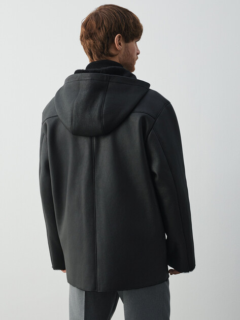 Мужская дубленка  MAISON DAVID, Артикул RV-M3A-D, черный | 4630406. Ракурс 4