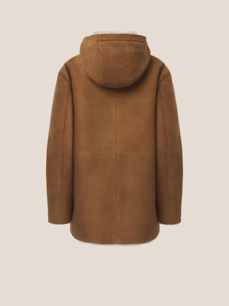 Женская дубленка  MAISON DAVID, Артикул RV-W3A-D, светло-коричневый | 4630421. Ракурс 8