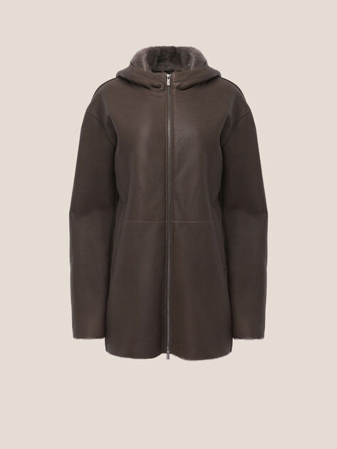 Женская дубленка MAISON DAVID, Артикул RV-W3A-D, серо-коричневый | 4630541. Ракурс 7 Женская дубленка MAISON DAVID, Артикул RV-W3A-D, серо-коричневый | 4630541. Ракурс 7