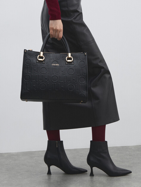 Женский тоут LIU∙JO BOSTON BAG, Артикул AF5008, черный | 4631206. Ракурс 5