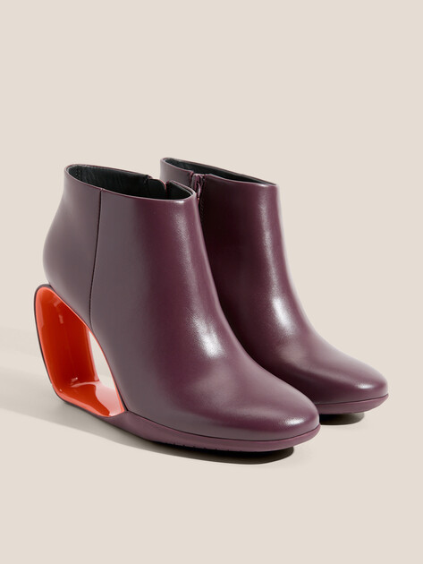 Ботильоны UNITED NUDE Mobius Ankle Bootie Hi, Артикул Mobius Ankle Bootie Hi, фиолетово-бордовый | 4638765. Ракурс 2