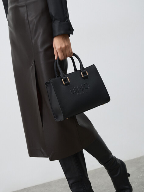 Женская сумка  LIU∙JO LEATHER BAG, Артикул AF5150, черный | 4639529. Ракурс 5