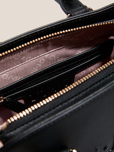 Женская сумка  LIU∙JO LEATHER BAG, Артикул AF5150, черный | 4639529. Ракурс 4