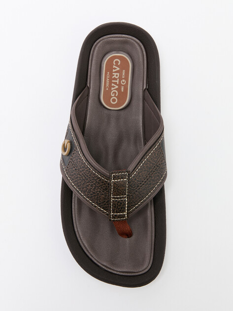 Мужские вьетнамки CARTAGO FIJI IV THONG AD, Артикул 11020, темно-коричневый | 4642327. Ракурс 5