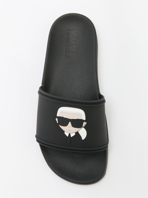 Женские сланцы KARL LAGERFELD KONDO 2.0 Karl NFT Slide, Артикул KL80905A, черный | 4643643. Ракурс 5