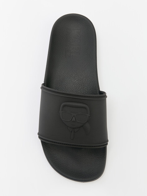 Мужские сланцы KARL LAGERFELD KONDO Karl NFT Relief, Артикул KL70009A, черный | 4643822. Ракурс 5