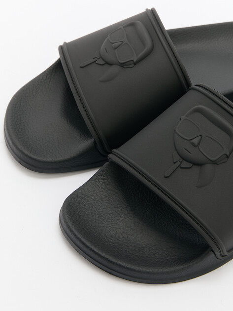 Мужские сланцы KARL LAGERFELD KONDO Karl NFT Relief, Артикул KL70009A, черный | 4643822. Ракурс 6