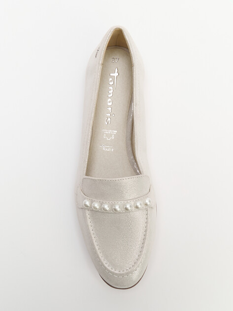 Женские лоферы TAMARIS SANDRINA, Артикул 1-24220-44 (K), серебряный | 4643969. Ракурс 4