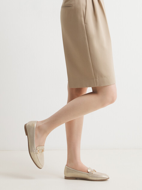 Женские лоферы TAMARIS SANDRINA, Артикул 1-24240-44 (K), серебристо-золотой | 4644052. Ракурс 2