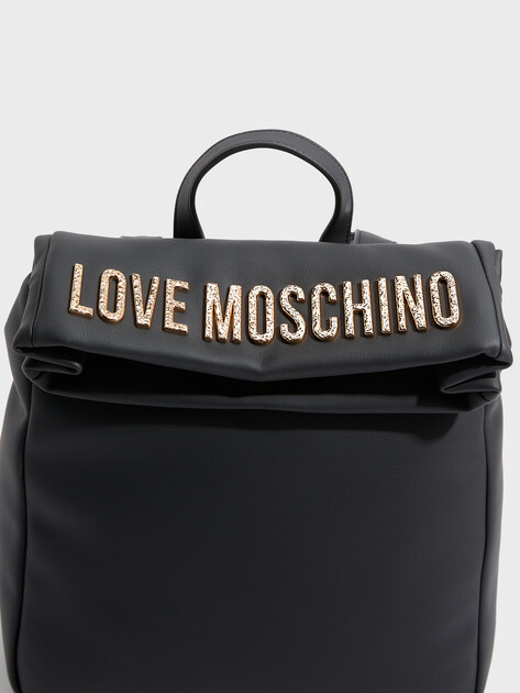 Женский рюкзак LOVE MOSCHINO BOLD LOVE HAMMERED, Артикул JC4306PP, черный | 4644988. Ракурс 2