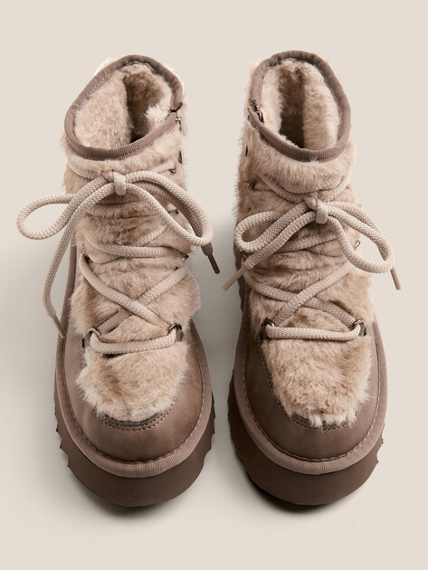 Женские угги TAMARIS ZAMORA, Артикул 1-1-26475-45, серо-коричневый | 4646551. Ракурс 4