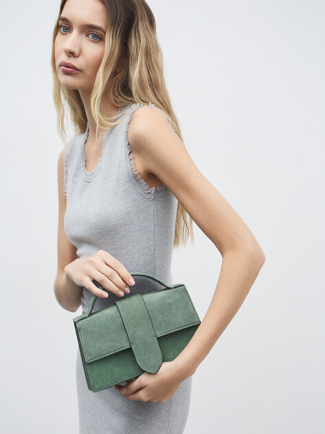 Женская сумка  TENDANCE, Артикул MRH21 - 046, серовато-зеленый | 4647111. Ракурс 5